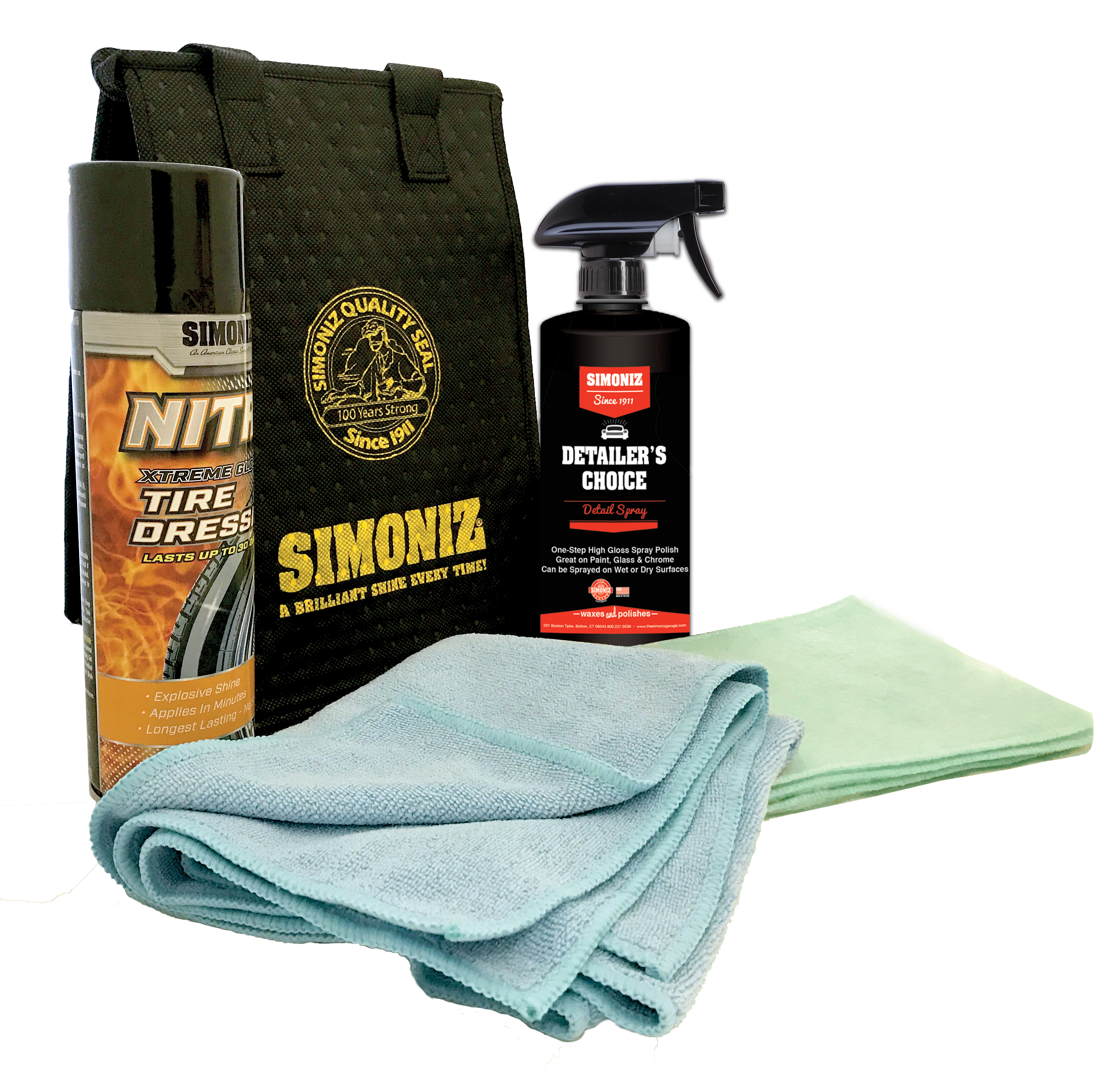 SIMONIZ 6 Pc CAR CARE KIT ~CLEAN SHINE PROTECT ~