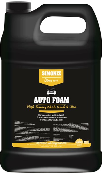 Simoniz Auto Foam Car Wash & Wax 1 Gallon
