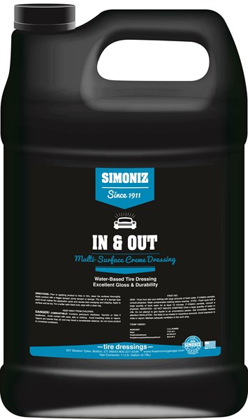 Simoniz In & Out Water Based Tire Shine & Dressing 1 Gallon